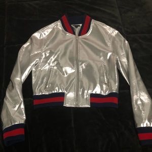 Silver Bomber jacket